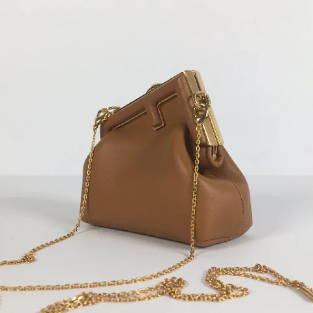 Fendi Vintage Pre-owned Leather fendi-bags Brown Dames