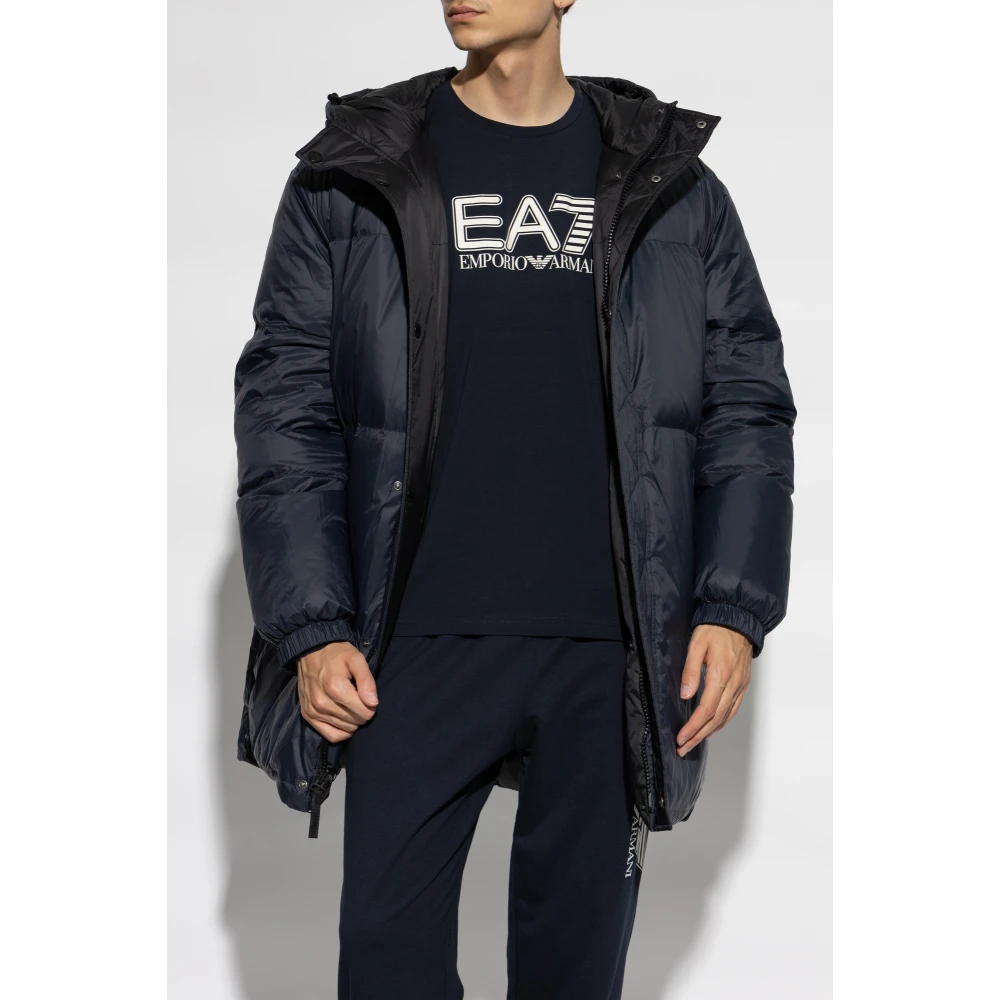 Yves Salomon Omkeerbare jas met capuchon Black Heren