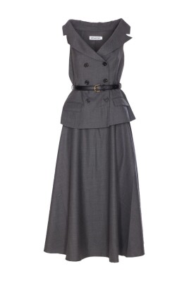 robe-grise-en-laine-aw25