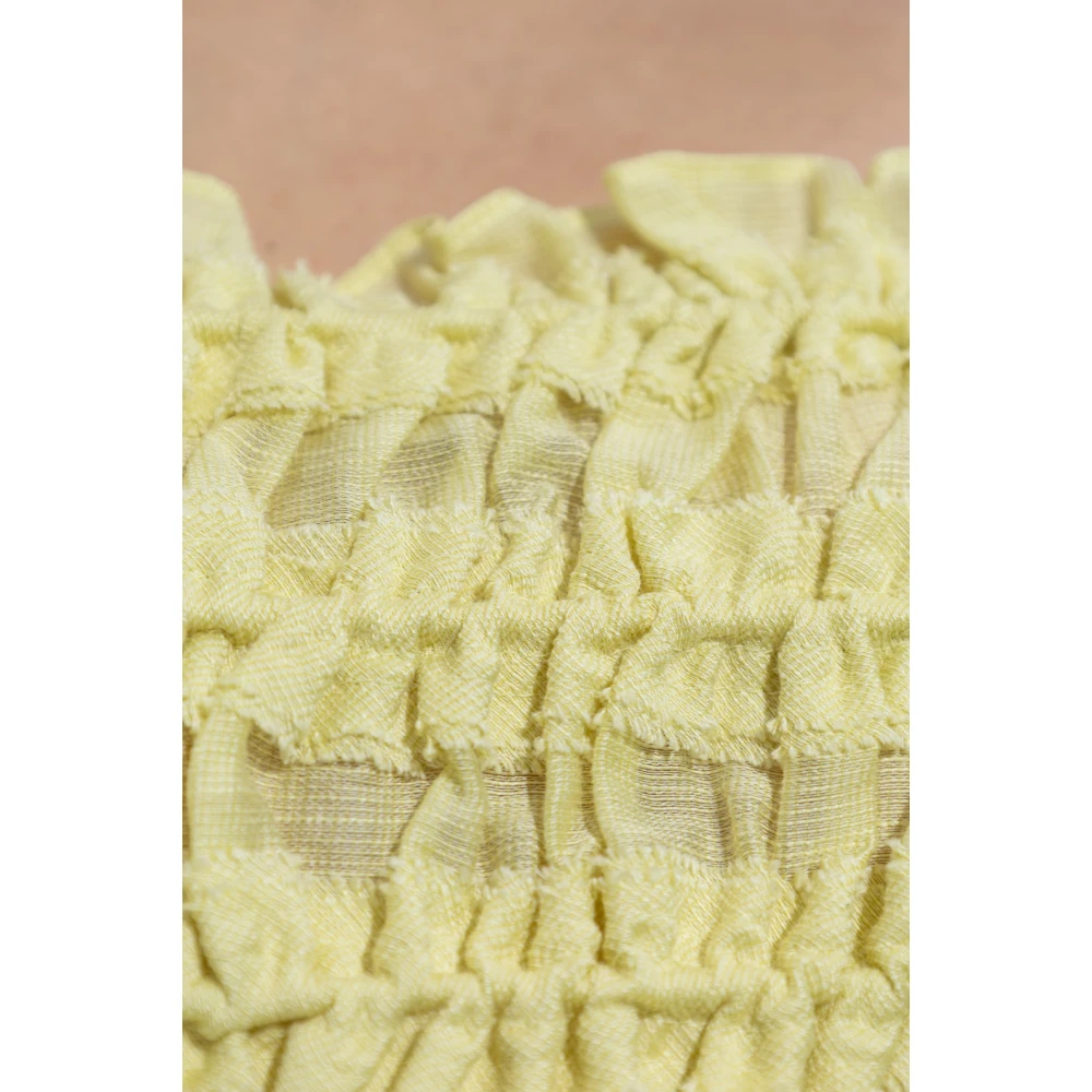 TORY BURCH Gerimpelde camisole top Yellow Dames