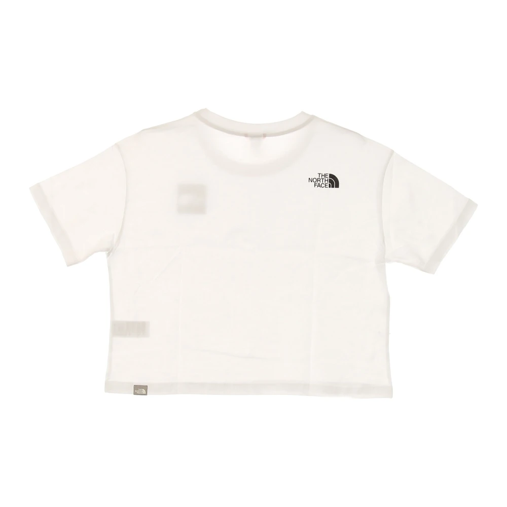 The North Face Witte Cropped Fijne Tee White Dames