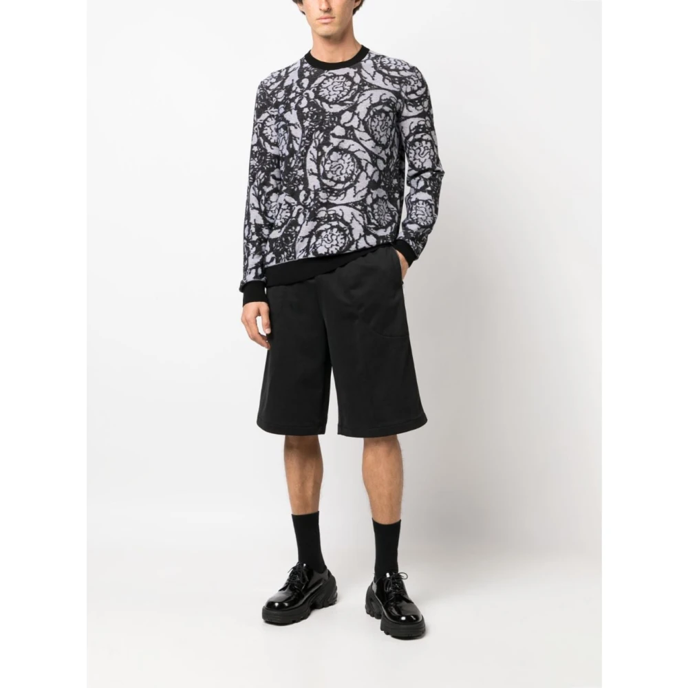 Versace Stijlvolle Gebreide Trui Gray Heren