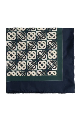 Silkeshalsduk med monogram