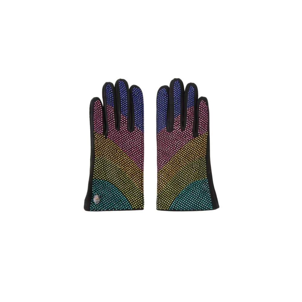 Kurt Geiger Women's Multicolor Gloves, M, Kensington Crystal Gloves