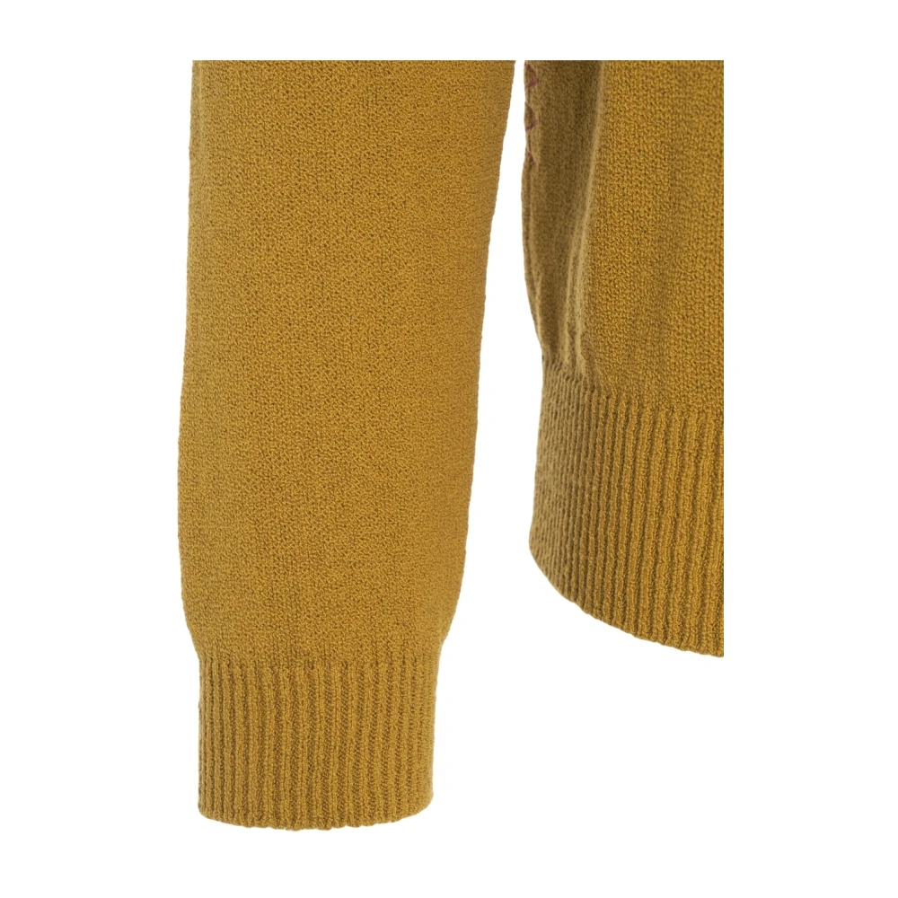 Amaránto Gele Vest Gebreide kleding Ss25 Yellow Heren