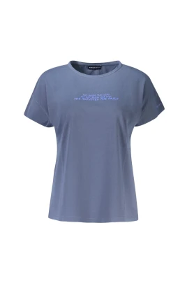 Blå präglad logotyp T-shirt