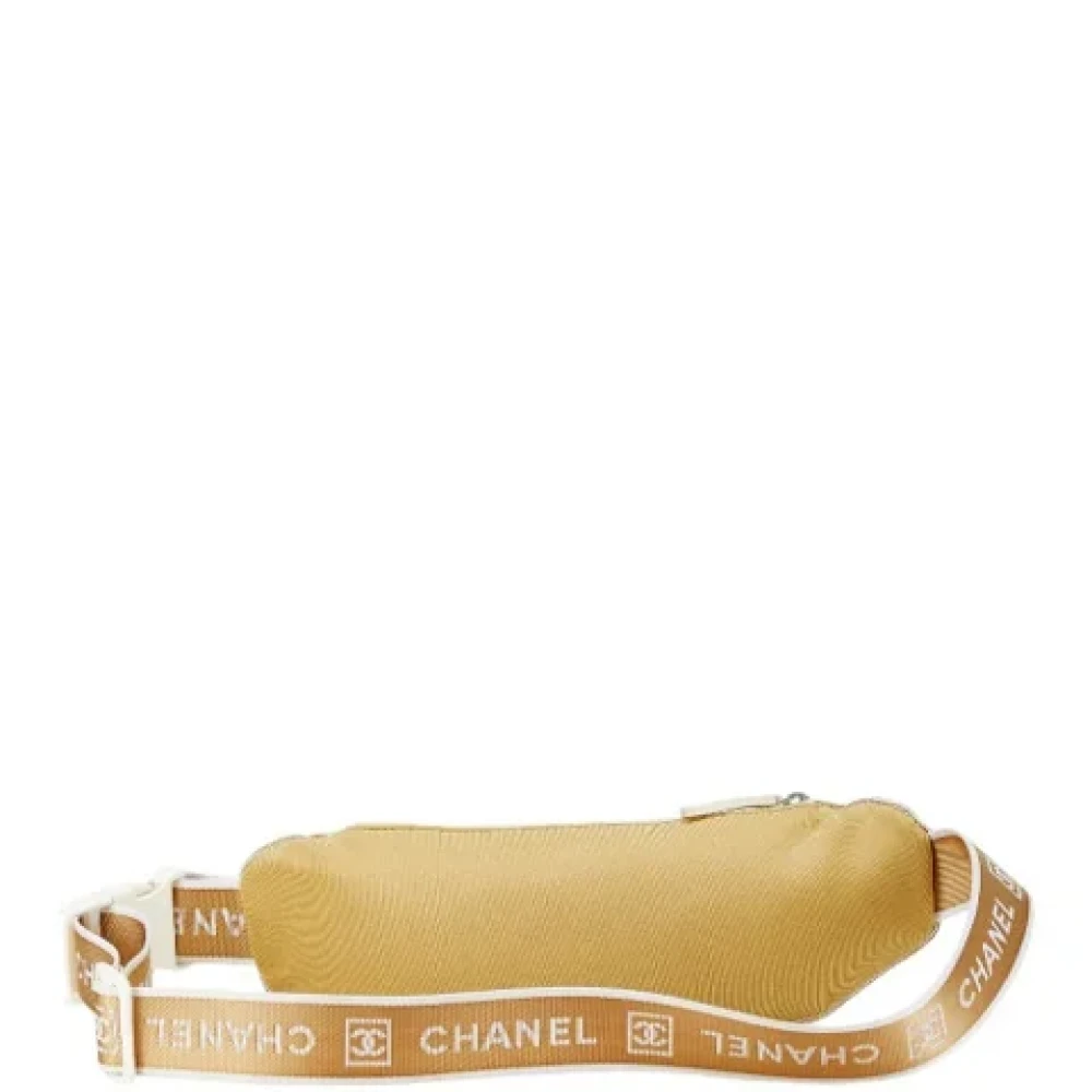 Chanel Vintage Pre-owned Nylon chanel-bags Beige Dames