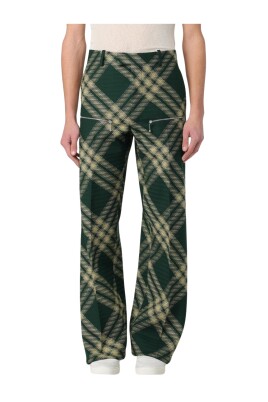 green-zip-detail-plaid-trousers