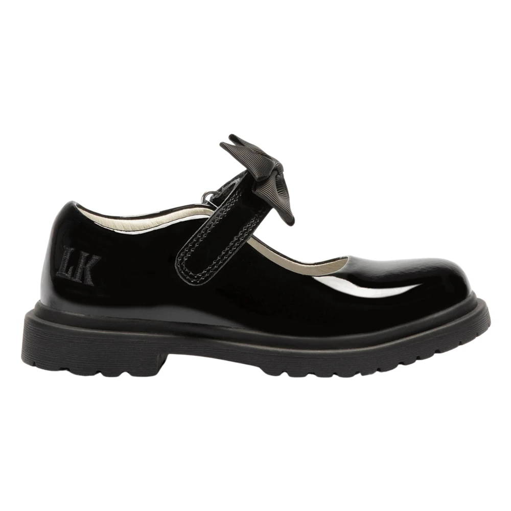 Lelli Kelly Black Kids Ballerina Shoes, Female, 27 Eu, Masie Bow Patent Shoe