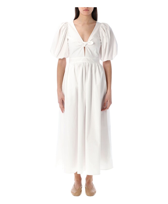 puff-sleeve-midi-dress