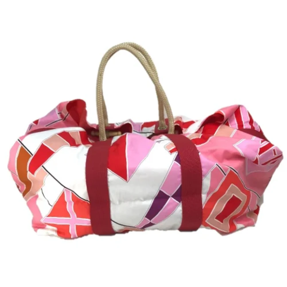 Hermès Vintage Pre-owned Cotton handbags Pink Dames