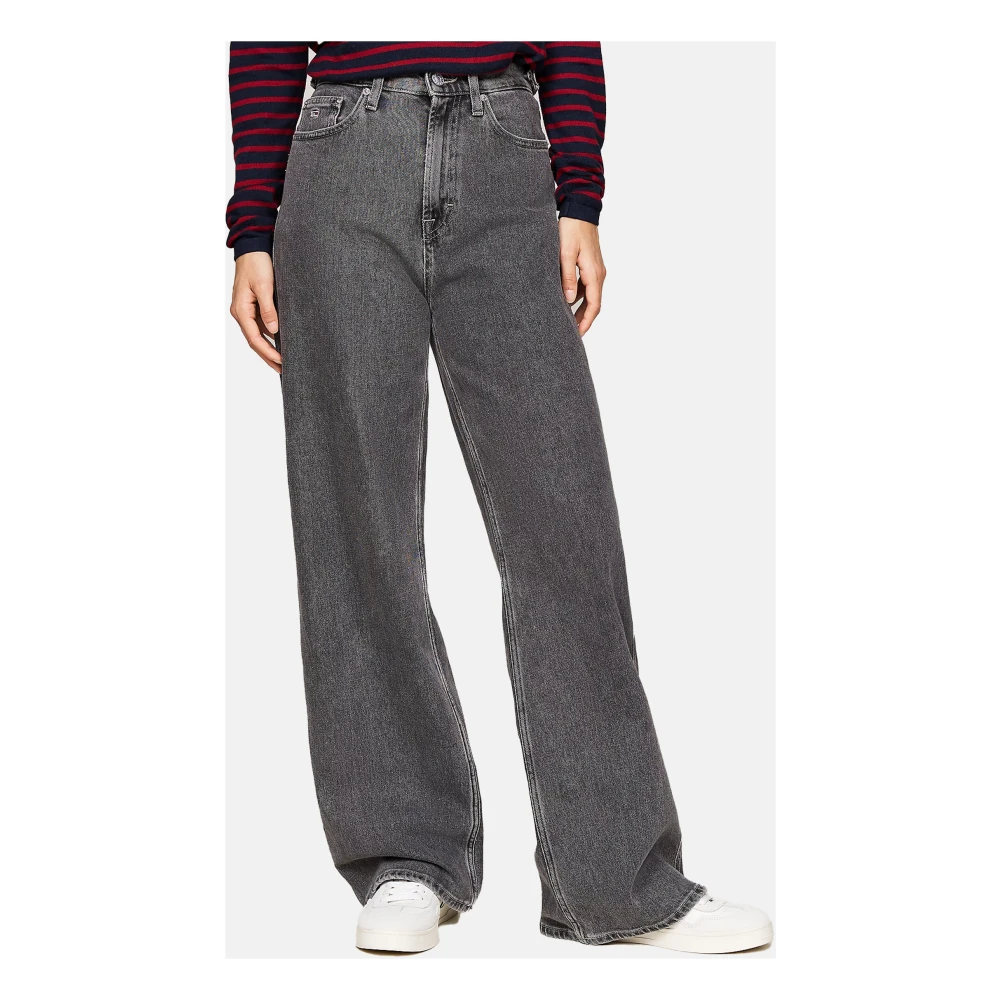 Tommy Jeans Casual Denim Broek voor Mannen Gray Dames