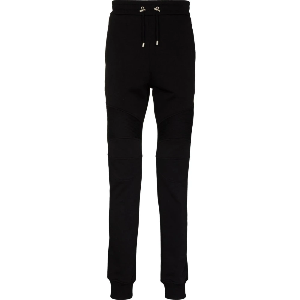 Balmain Black Foil Joggers - Male - Sweatpants - L - Trousers