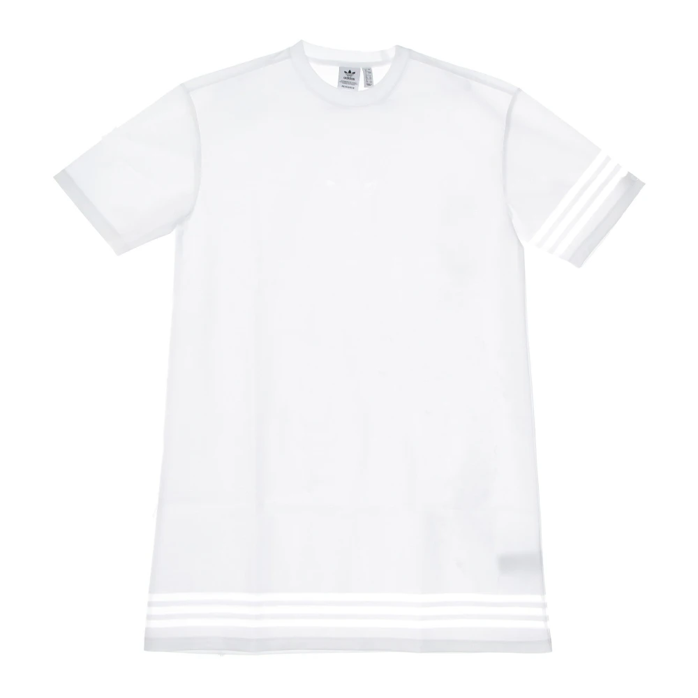 Adidas Vit Tee Klänning med Logodetaljer White, Dam