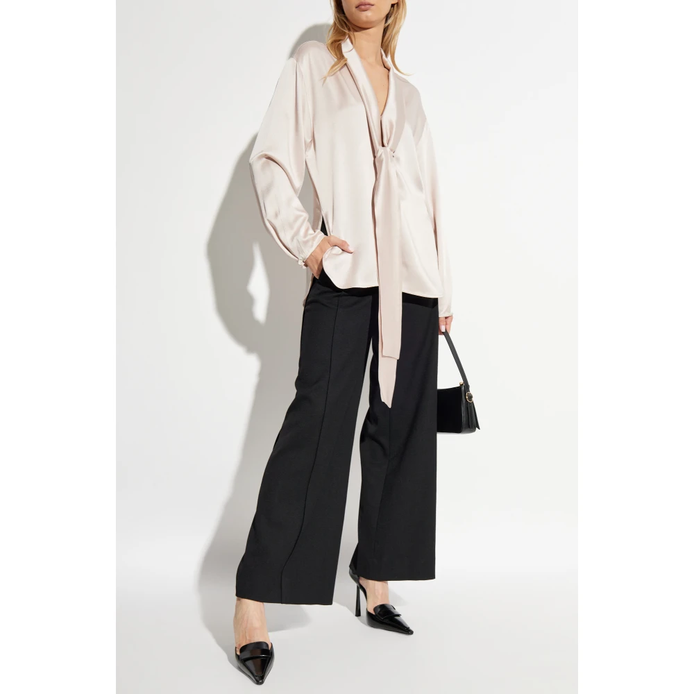 Victoria Beckham Satijnen overhemd Pink Dames