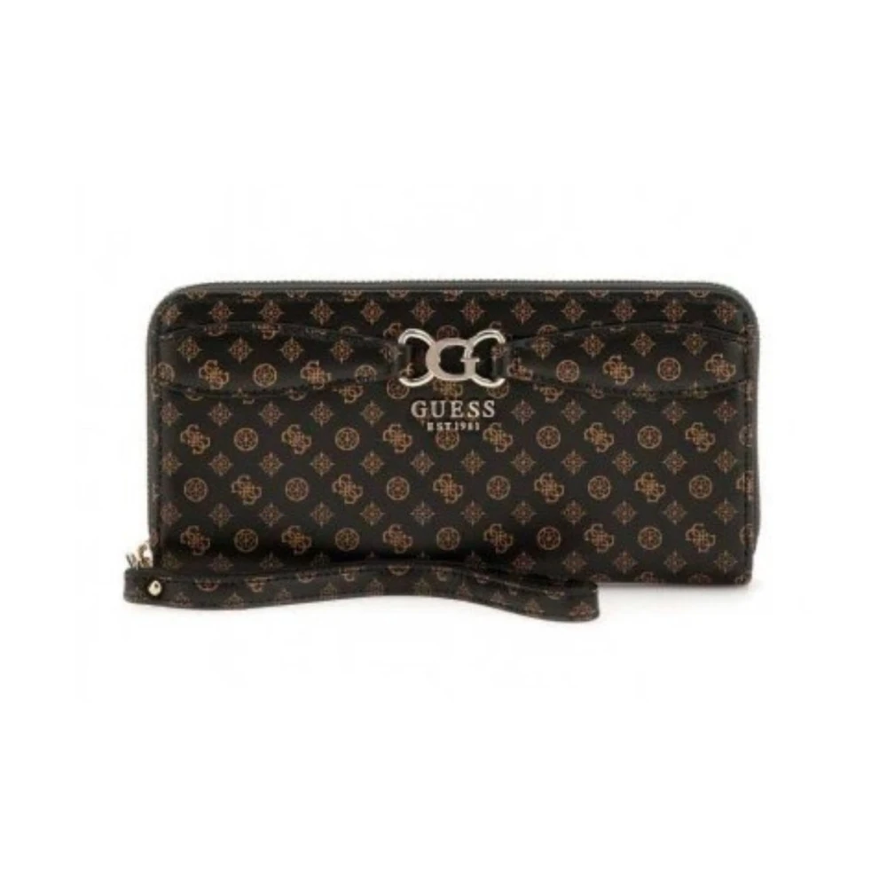 Guess Damesportemonnee Arlena Logo Brown Dames