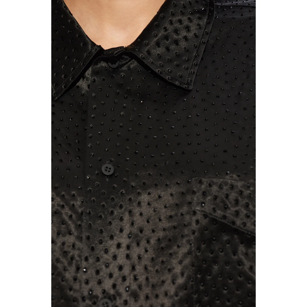 Balenciaga Shirt met strass-steentjes Black Dames