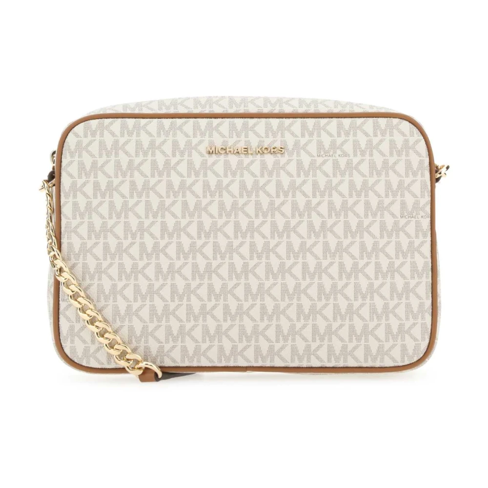 Michael Kors Jet Set Crossbody Väska Beige, Dam