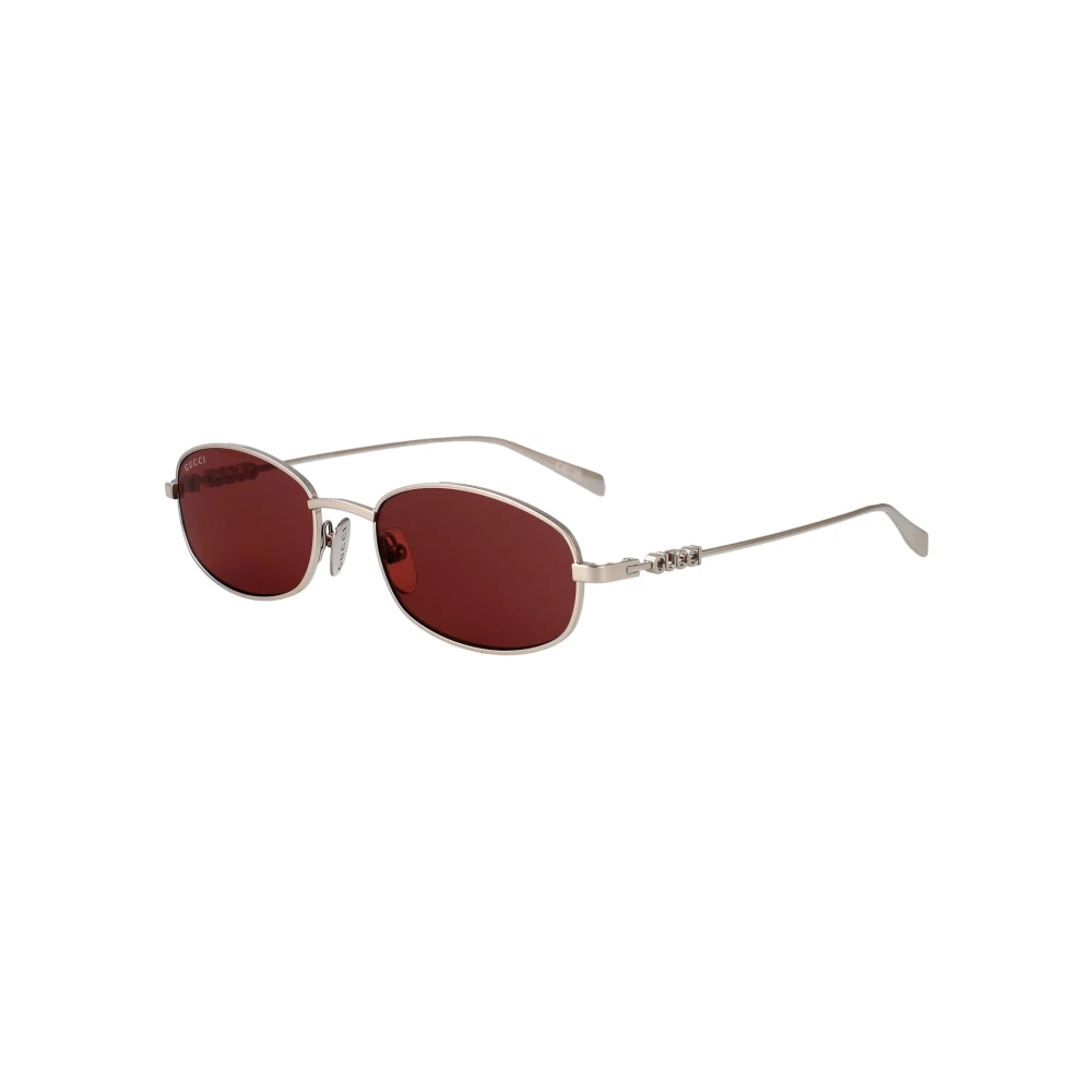 Gucci Men's Red Sunglasses, 54 Mm, Oval Frame Sunglasses