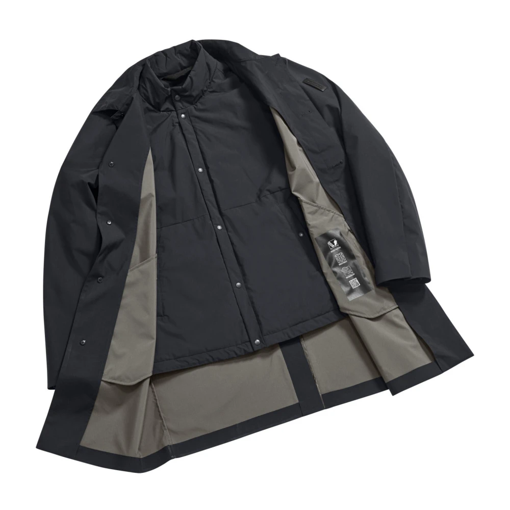 BomBoogie Gevoerde Gewatteerde Trenchcoat Blue Heren