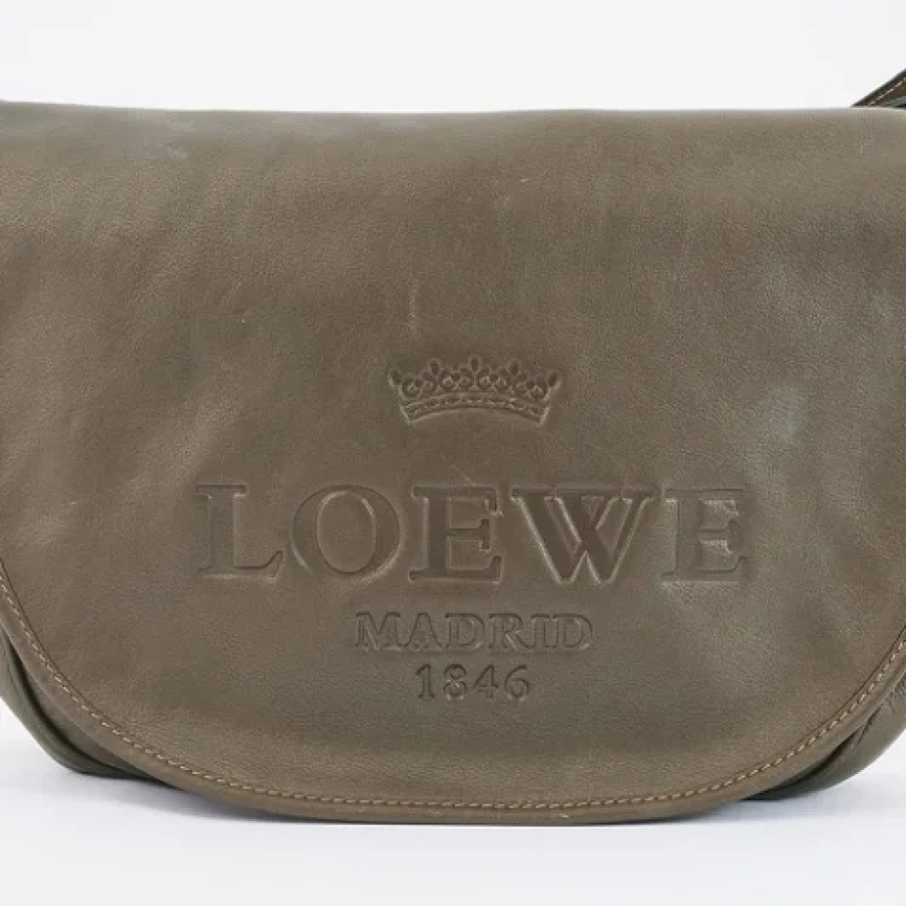 Loewe Pre-owned Leather shoulder-bags Brown Dames