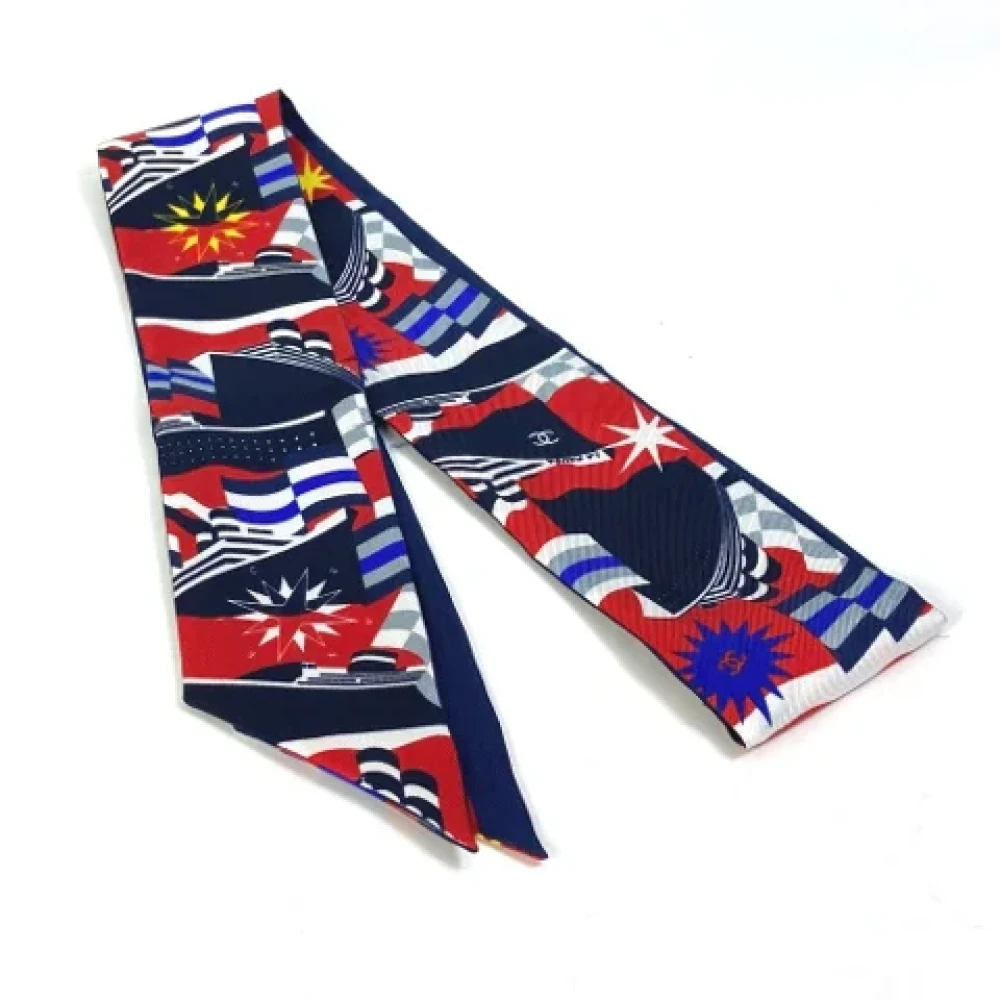Chanel Vintage Pre-owned Silk scarves Multicolor Dames