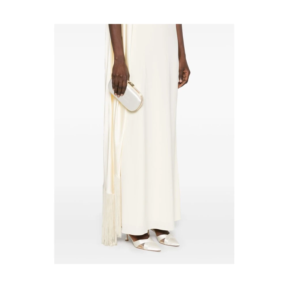 Anya Hindmarch Stijlvolle Witte Geborduurde Slogan Tas White Dames