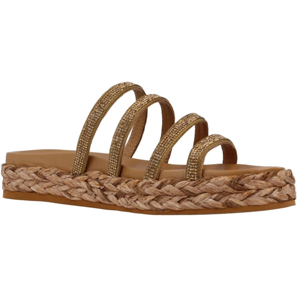 Alpe Flat Sandals Yellow Dames