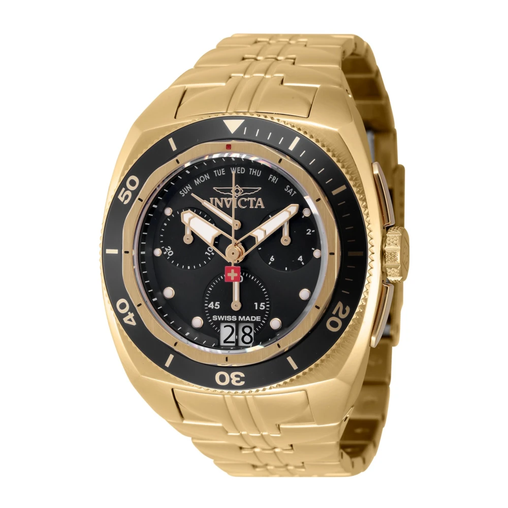 Invicta Watches Swiss Made 44776 Men`s Quartz Watch - 46mm - Swiss Made Yellow, Herr