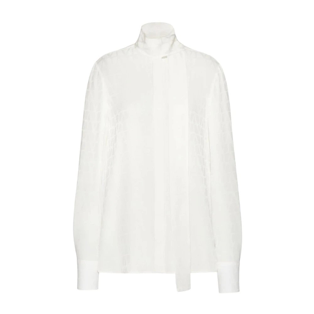 Valentino Garavani Kvinnors Kläder Skjortor Vit Aw23 White, Dam