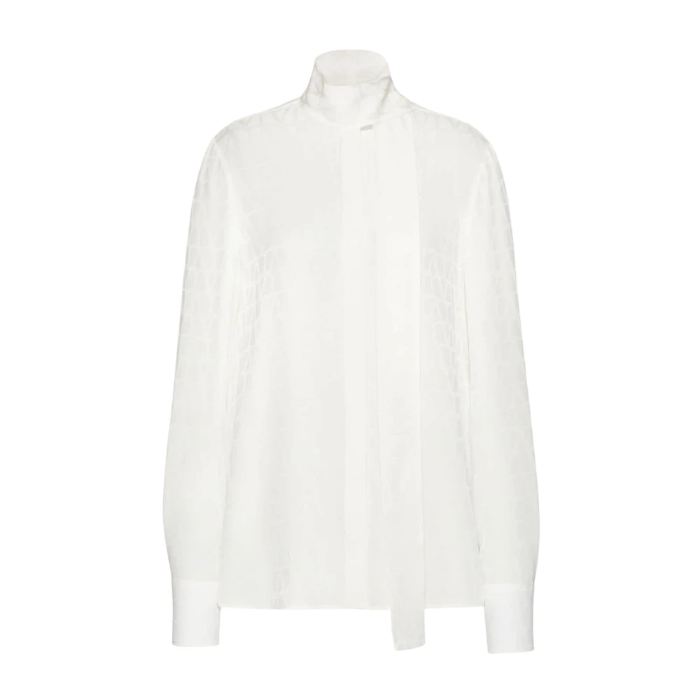 Valentino Garavani Dameskleding Shirts Wit Aw23 White Dames