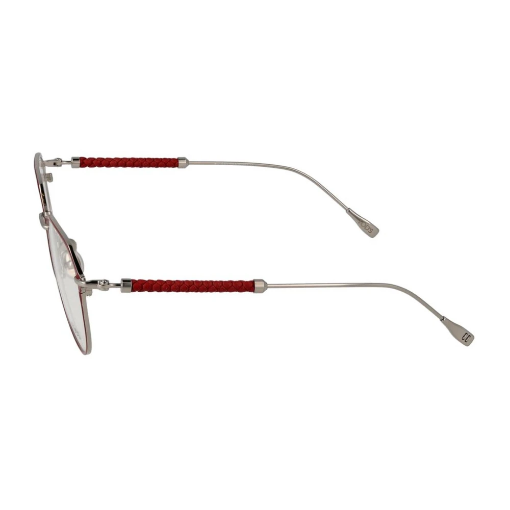 TOD'S Rode ronde metalen optische monturen voor vrouwen Red Dames