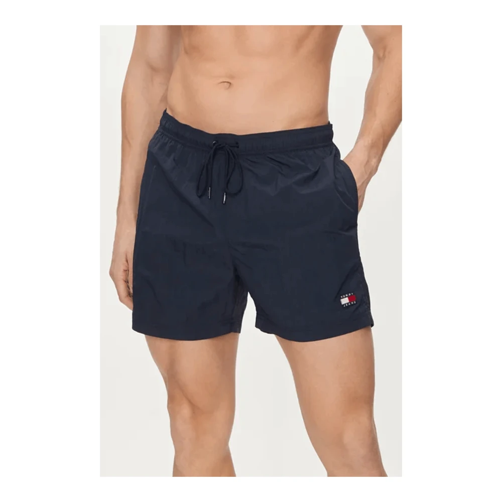 Tommy Jeans Geborduurde Logo Zwemshorts Blauw Blue Heren