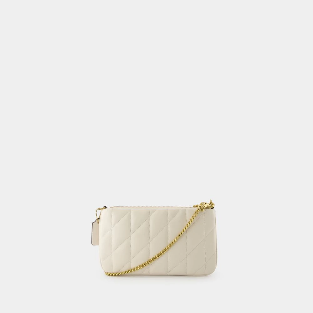 Coach Gewatteerde Leren Crossbody Tas Beige Dames