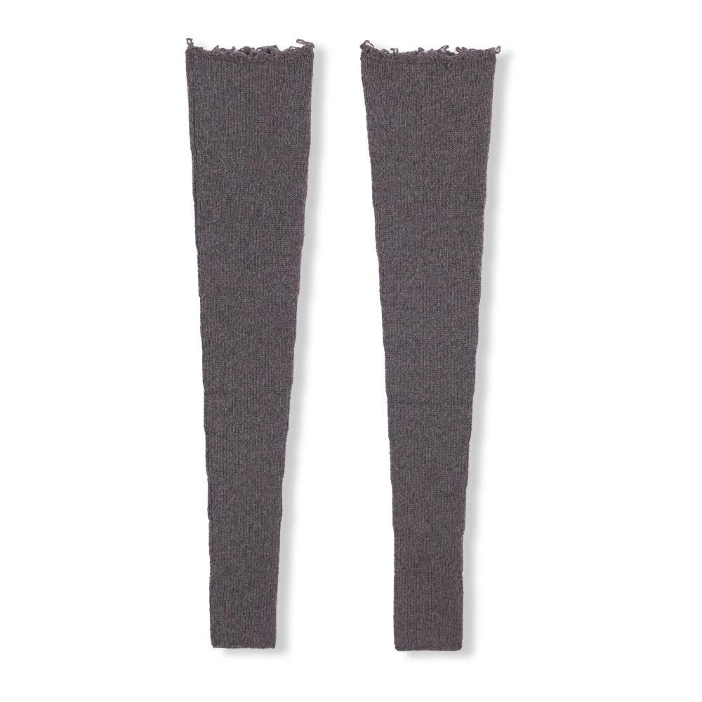 Cortana Snow lange wollen en kasjmier grijze melange armwarmers Gray Dames