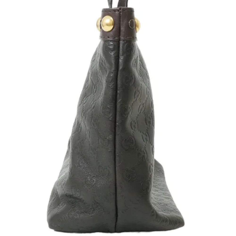 Gucci Vintage Pre-owned Leather gucci-bags Brown Dames