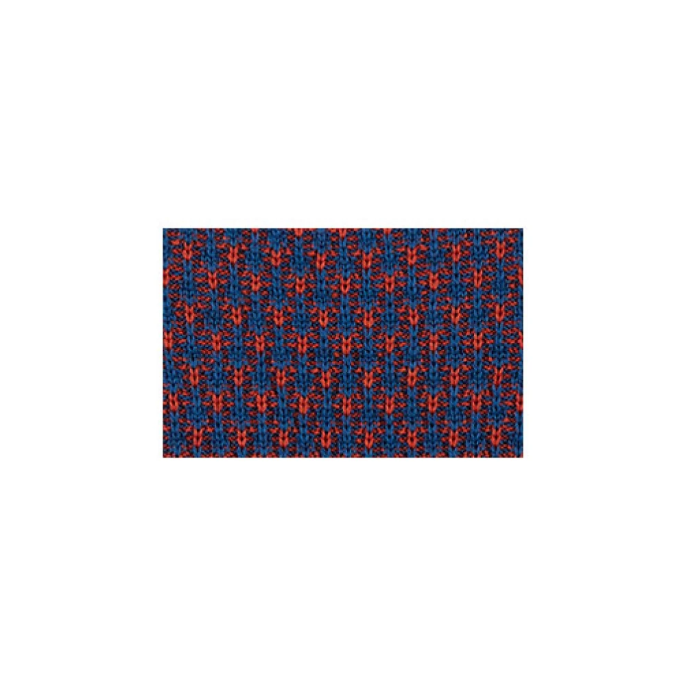 Gallo Blauwe crew-neck voor dames met tweekleurig motief Multicolor Dames