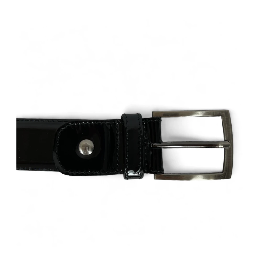 Van Bommel Floris Heren Riem Zwart Lakleer Black Heren