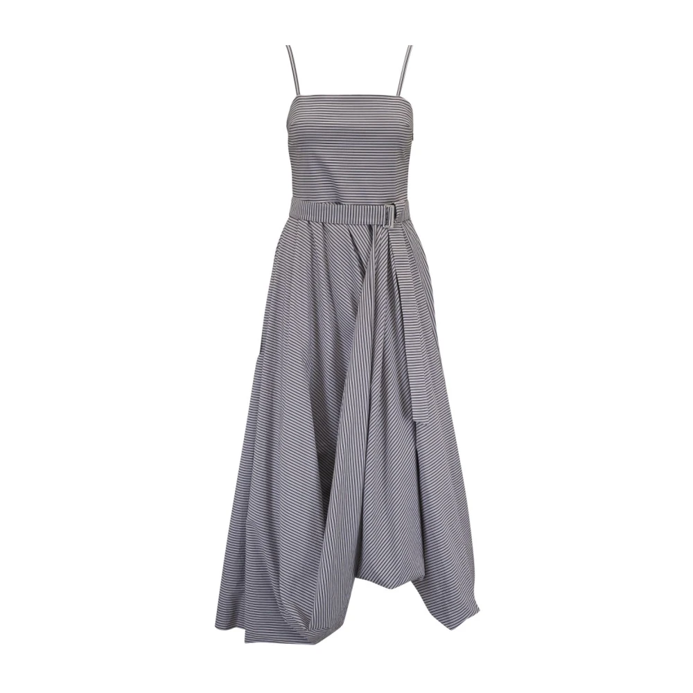 BRUNELLO CUCINELLI Elegante Jurken Collectie Gray Dames