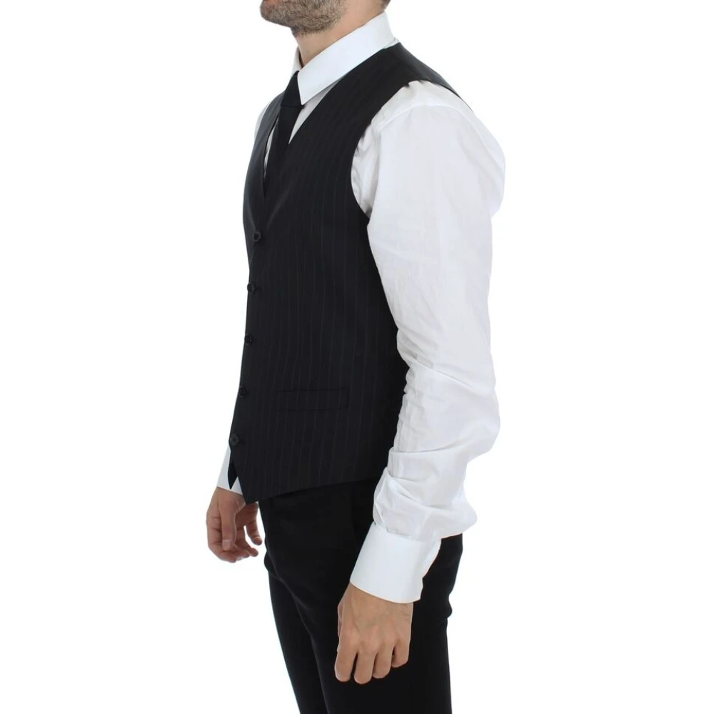 Dolce & Gabbana Suit Vests Black Heren