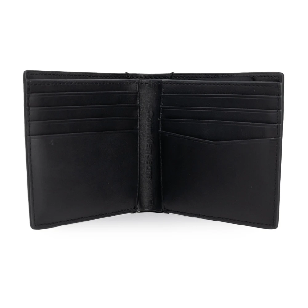 Calvin Klein Zwarte Leren Herenportemonnee Black Heren