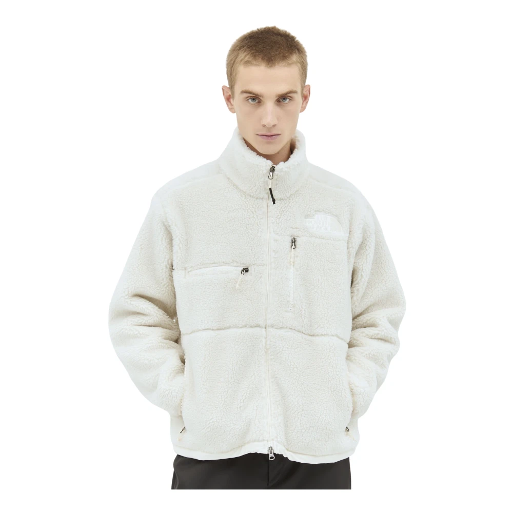 The North Face Fleece Weave Jas met Logo Motif Beige Heren
