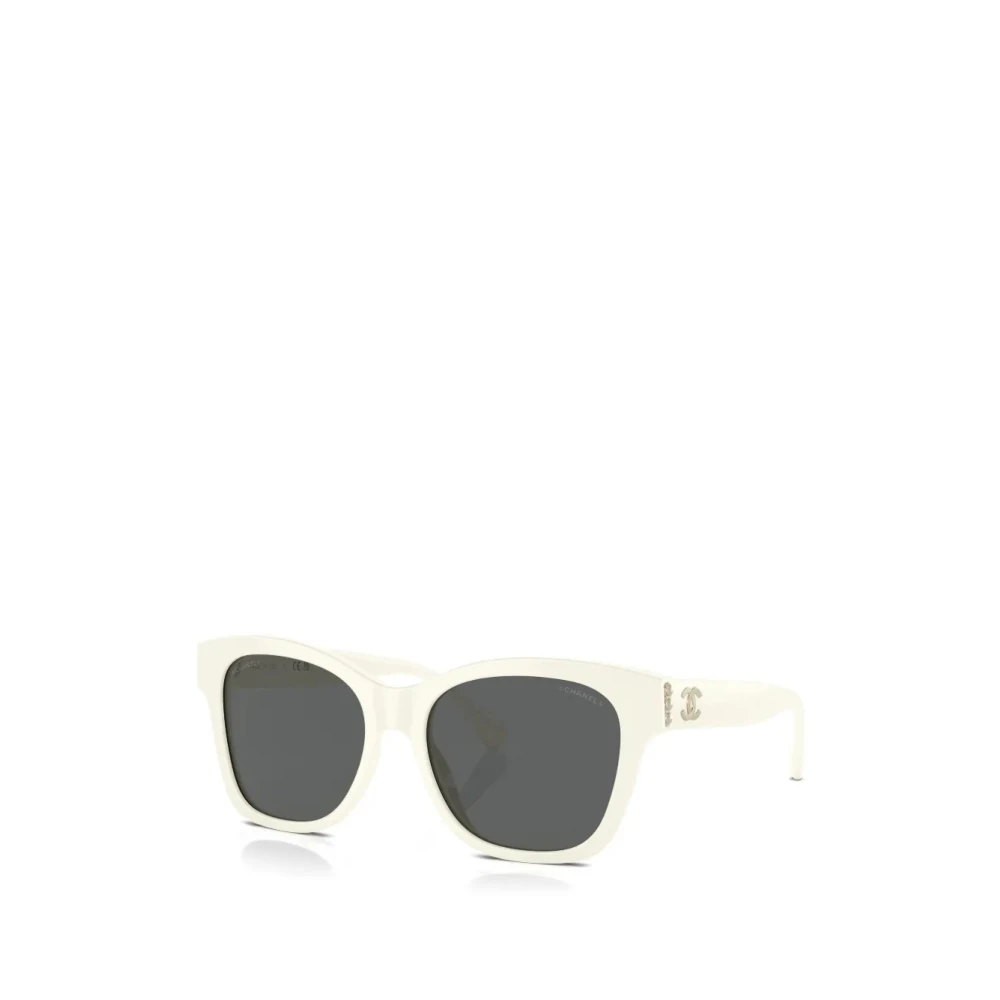 Chanel Women's White Sunglasses, 54 Mm, 1255S4 Sunglasses