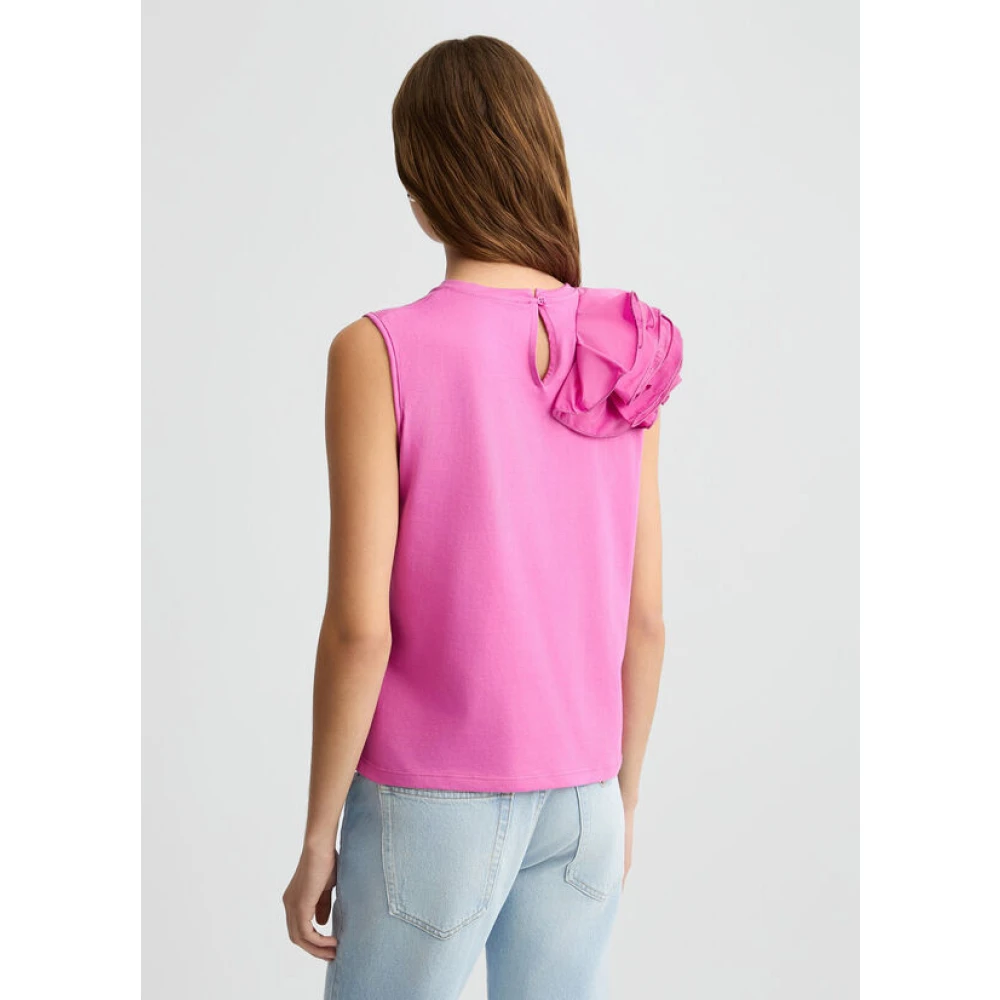 Liu Jo Glamoureuze Roze Bubble Top Pink Dames