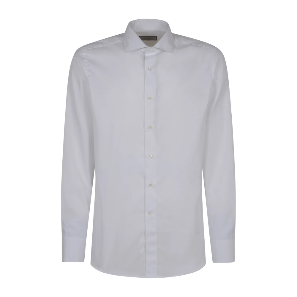 Canali Witte Overhemden voor Mannen White Heren
