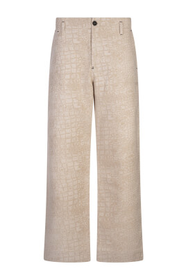 pantalon-en-coton-marron