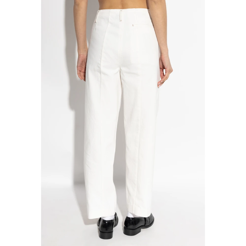 Emporio Armani Hoge taille jeans White Dames