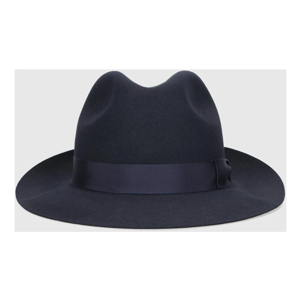 Borsalino Marengo Fedora Hat Blue Heren