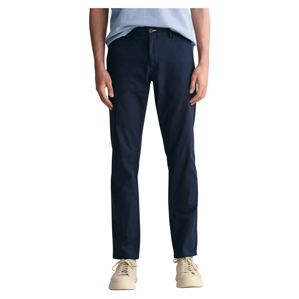 Gant Men's Blue Slim Fit Tech Prep™ Chinos - Chinos - W30 L34 - Trousers