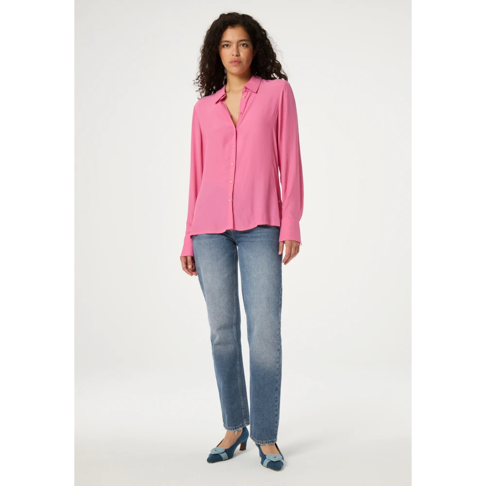 Fabienne Chapot Roze Hart Knoop Blouse Pink Dames